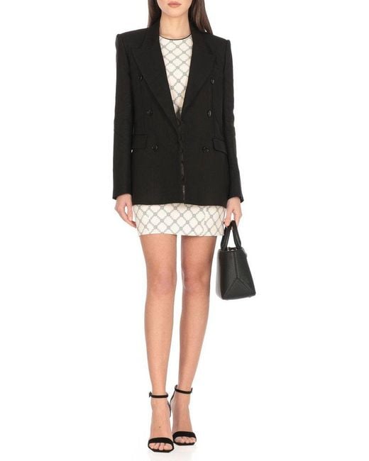 Elisabetta Franchi Black Gabardine Jacket