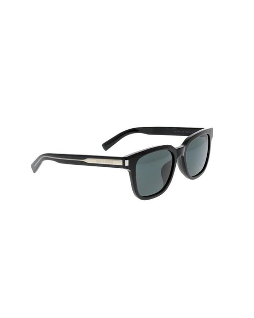 Saint Laurent Black Square Frame Sunglasses