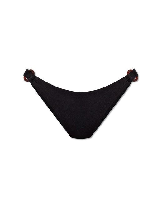 DSquared² Black Ring Detailed Bikini Bottoms