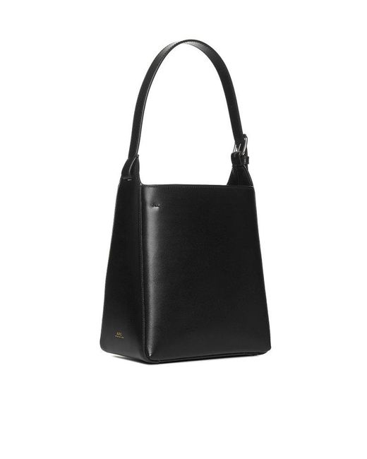 A.P.C. Black Virginie Small Tote Bag
