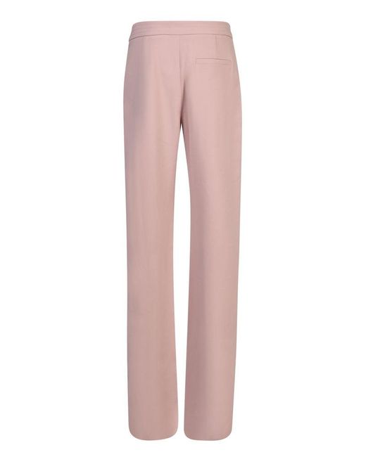 Giorgio Armani Pink Mid Rise Flared Trousers