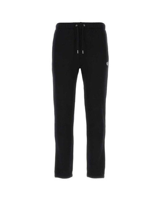 Fred Perry Loopback Sweatpants in Black for Men Lyst