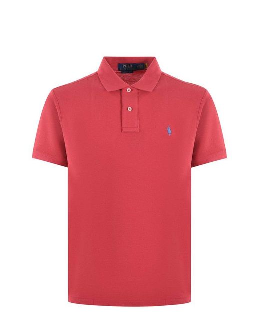 Polo Ralph Lauren Red "" Polo Shirt for men