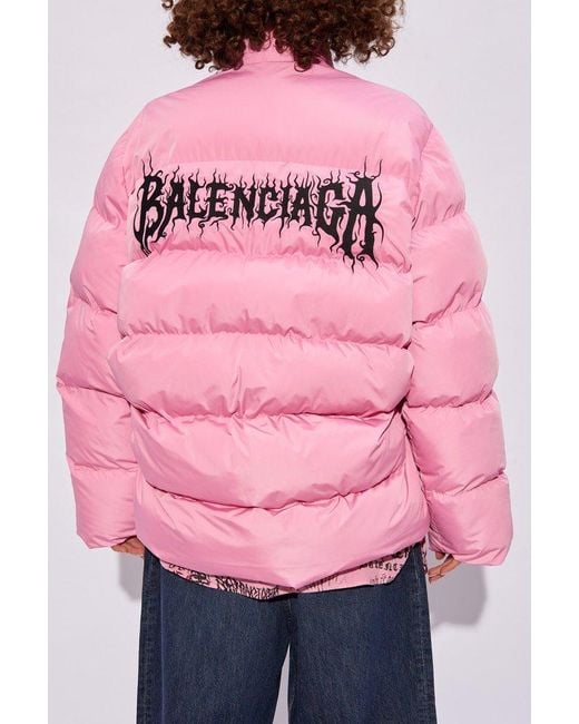 Balenciaga Pink Jacket With Logo,