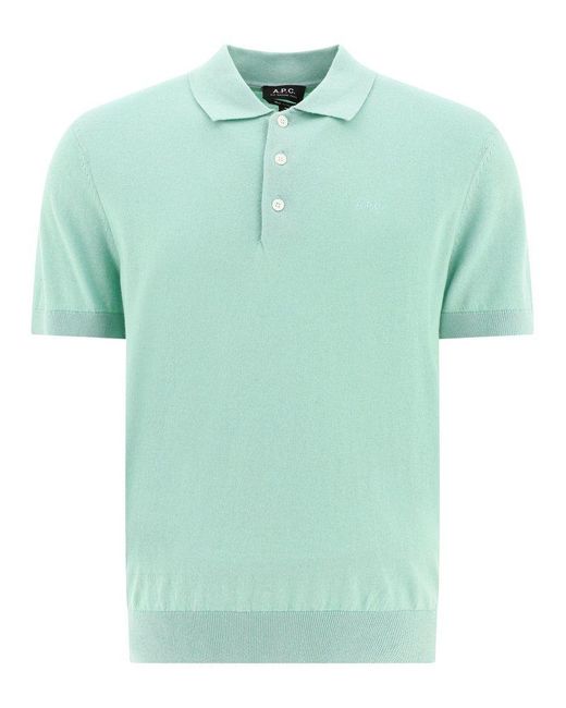 A.P.C. Green "gregory" Polo Shirt for men