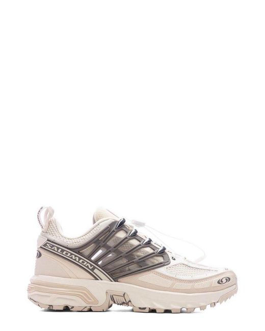 Salomon White Acs Pro Panelled Toggle Fastened Sneakers for men
