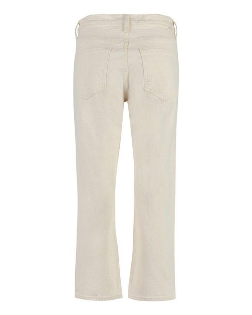 Mother Natural The Ditcher High-waisted Cropped Jeans