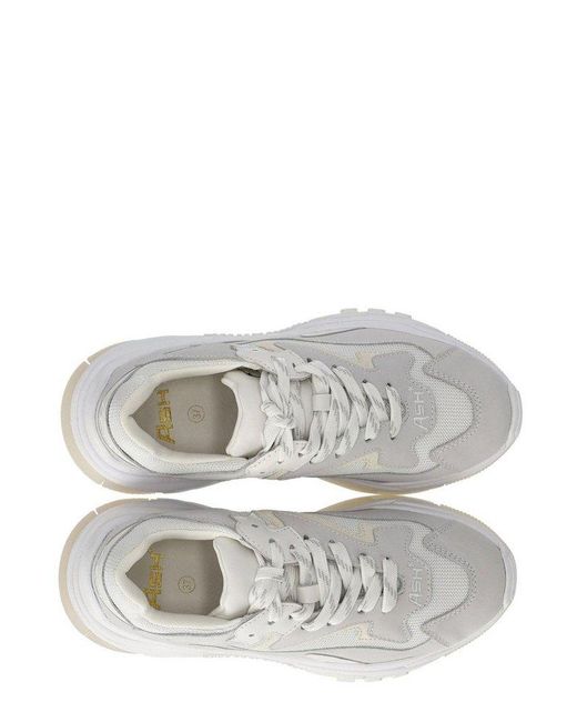 Ash White Addict Panelled Lace-up Sneakers