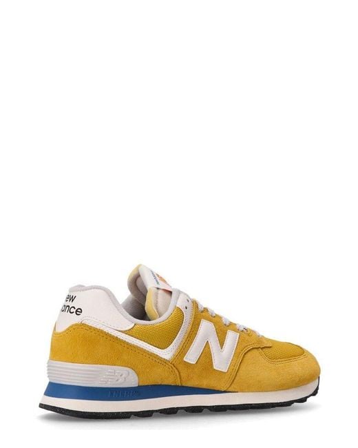 New Balance Yellow 574 Legacy Lace-Up Sneakers