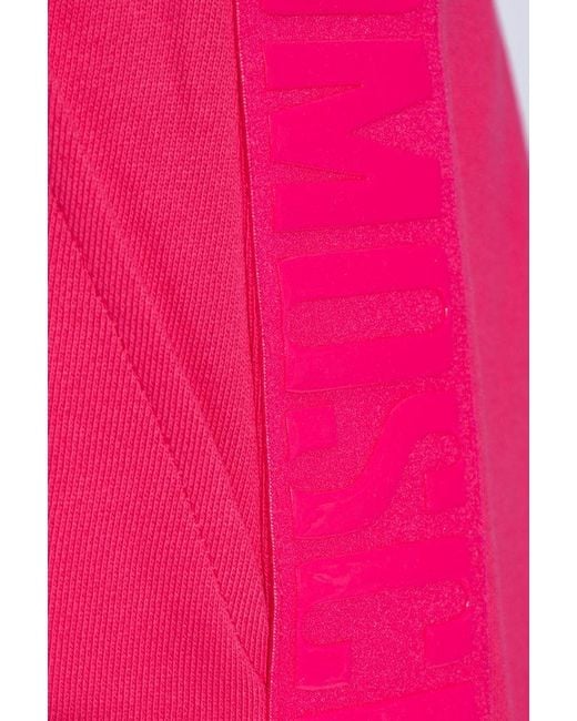 Moschino Pink Shorts With Logo, for men