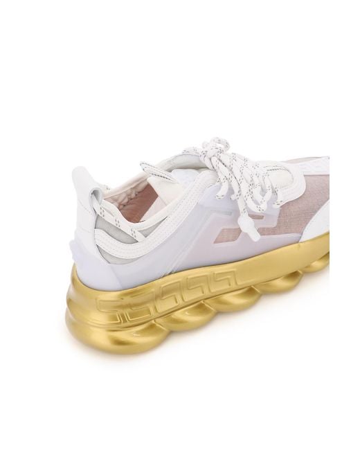 versace colorblock chain reaction sneakers