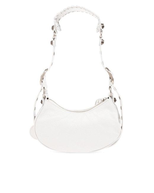 Balenciaga White Le Cagole Xs Shoulder Bag