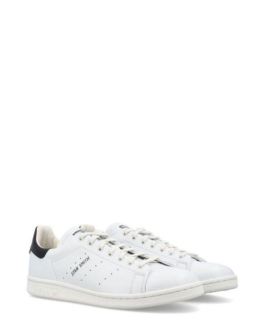 Adidas Originals White Stan Smith Lux Lace-up Sneakers
