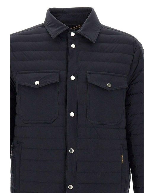Moorer Blue Bersanac Quilted Jacket for men