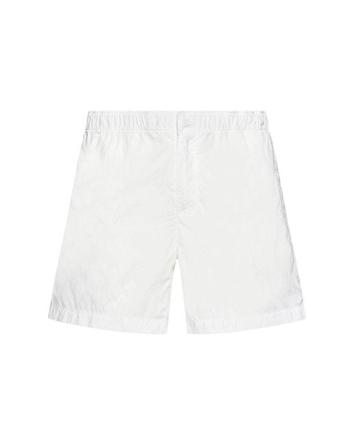 C P Company White Swim Shorts for men