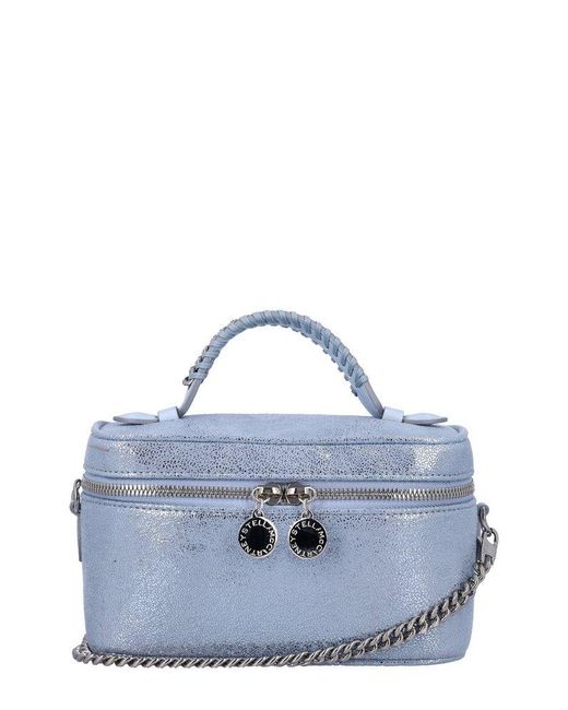 Stella McCartney Blue Metallic Finish Cosmetic Case