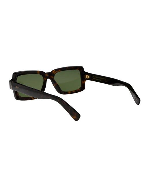 Retrosuperfuture Green Pilastro Rectangle Frame Sunglasses