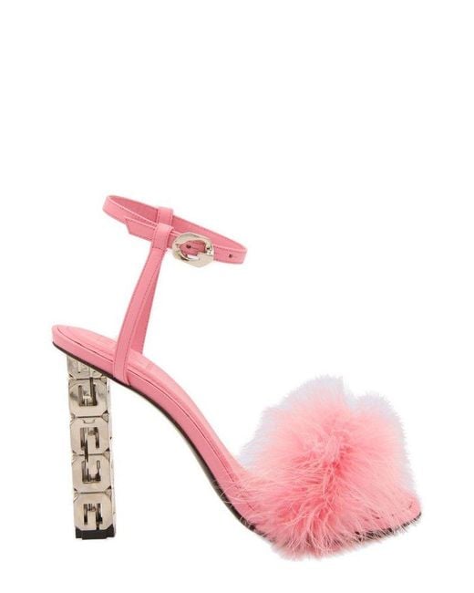 Givenchy Pink G Cube Heeled Sandals