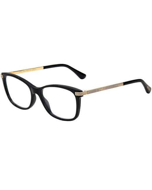 Jimmy Choo Black Square Frame Glasses