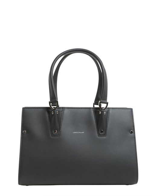 Longchamp Black Small Paris Premier Tote Bag
