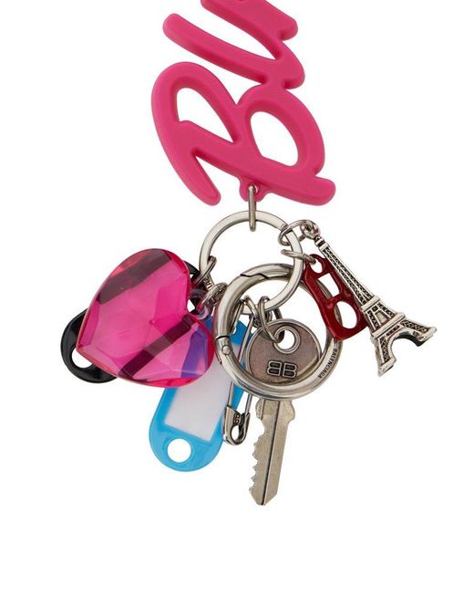 Balenciaga White Hourglass Soft Big Keychain Souvenirs