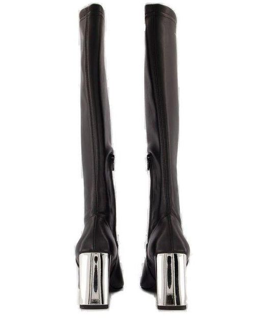 Coperni Black Bridge Stretch Knee-High Boots