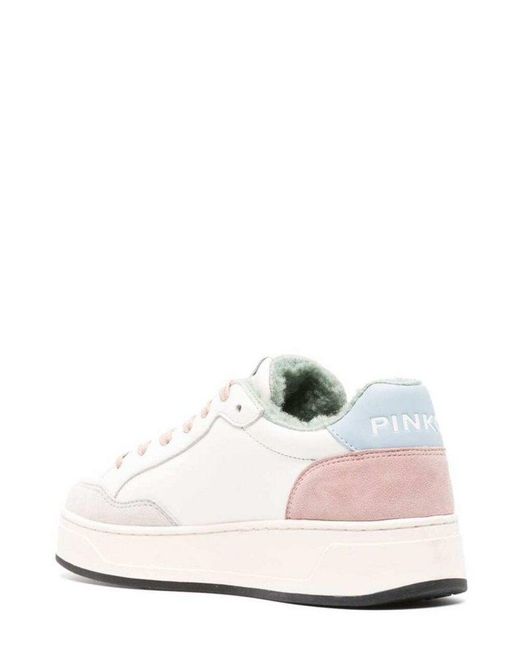 Pinko White Sneakers With Logo Bondy