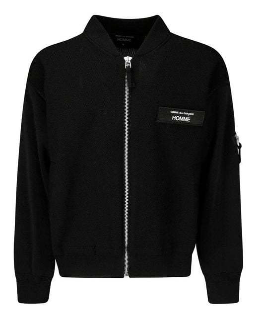 Comme des Garçons Black Zipped Sweatshirt for men