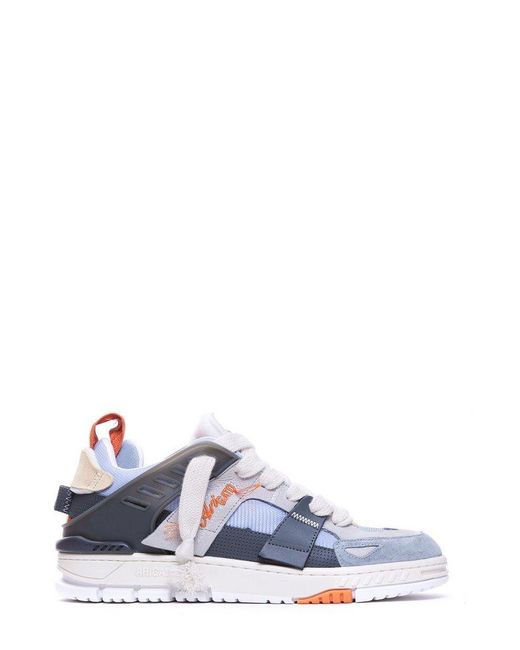Axel Arigato White Area Patchwork Lace-Up Sneakers for men