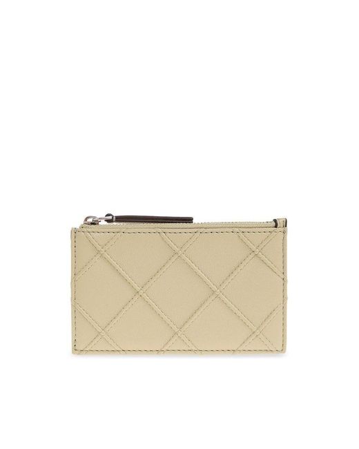 Tory Burch Natural Leather Card Case,