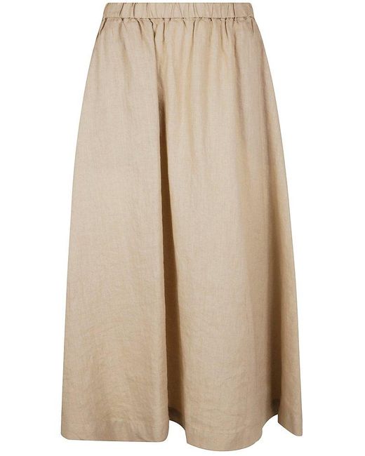 Aspesi Natural Flare Midi Skirt