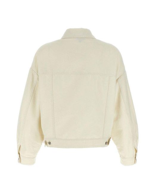 A.P.C. White Cally Long-Sleeved Jacket