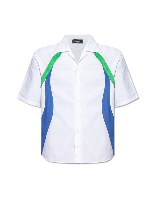 DSquared² Blue Shirt With Short Sleeves, for men