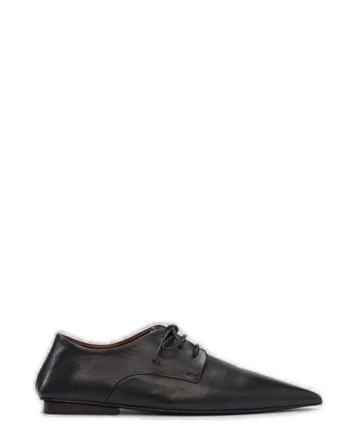 Marsèll Black Ago Pointed-toe Lace-up Shoes