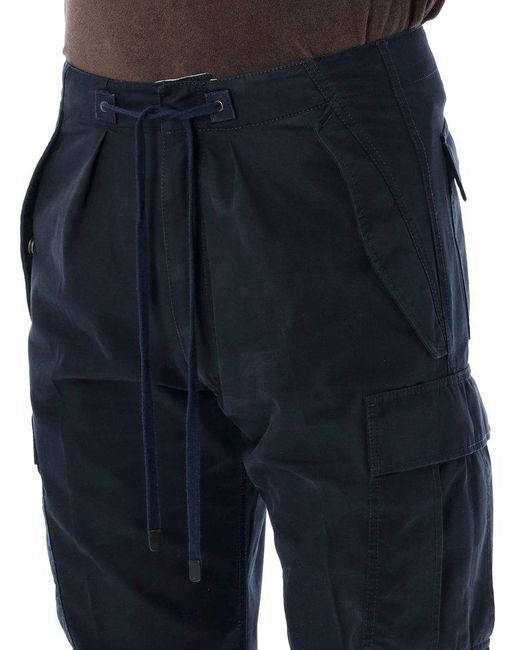 Tom Ford Black Lightweight Cargo Pants for men
