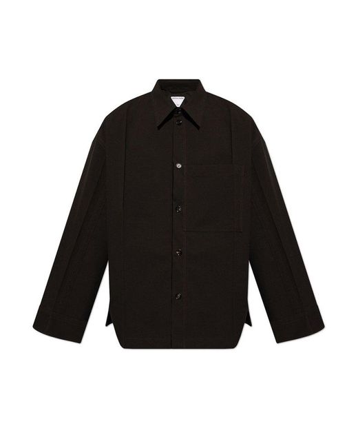 Bottega Veneta Black Wool Shirt for men