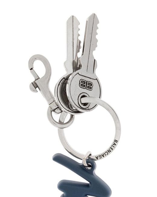 Balenciaga Blue Keychain With Charms