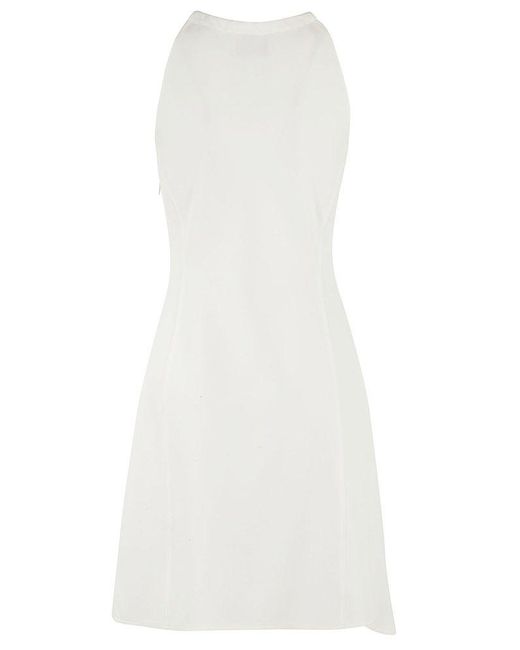 Moschino White Jeans Sleeveless Mini Dress