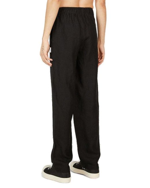 SAINTWOODS Black Logo Printed Pyjama Pants for men