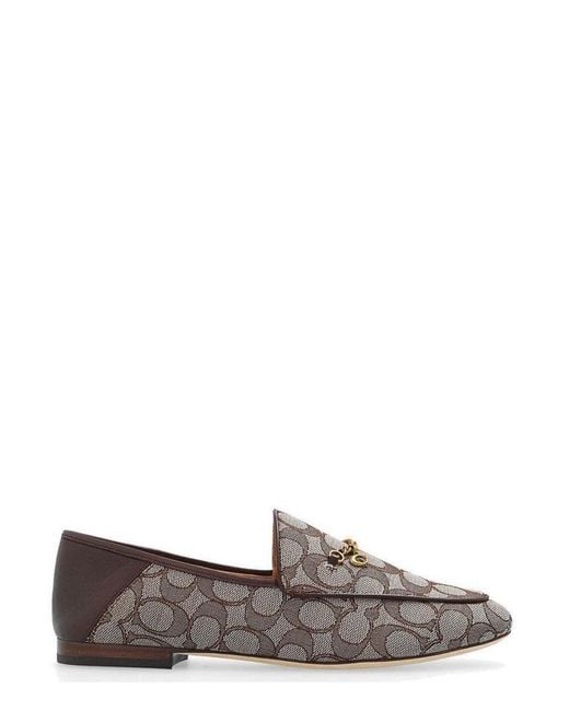 COACH Gray Hanna Loafer In Signature Jacquard
