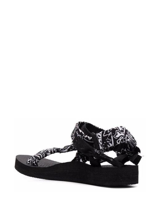 ARIZONA LOVE Black Bandana Strap Sandals