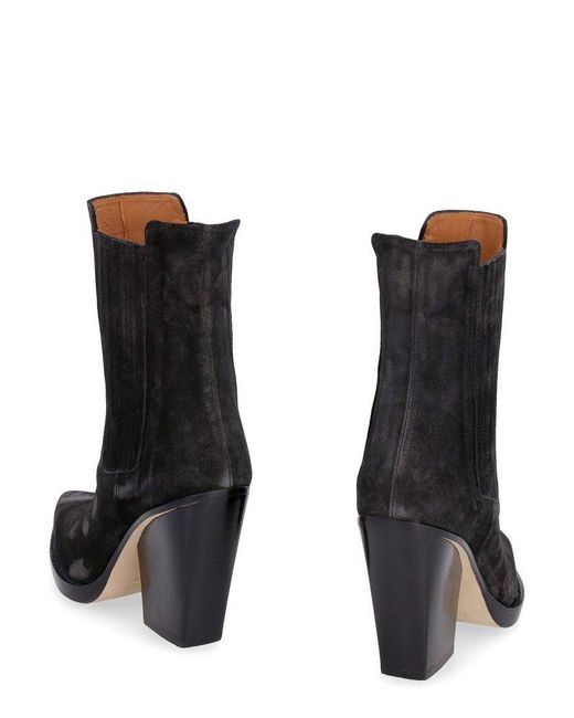 Paris Texas Black Dallas Ankle Boots