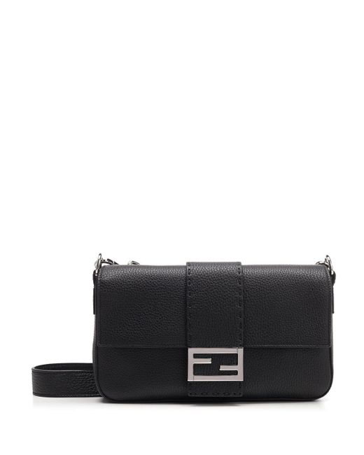 Fendi Black Baguette Convertible Belt Bag for men