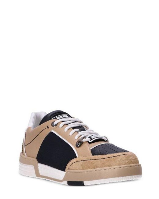 Moschino Multicolor Panelled Low-top Sneakers for men
