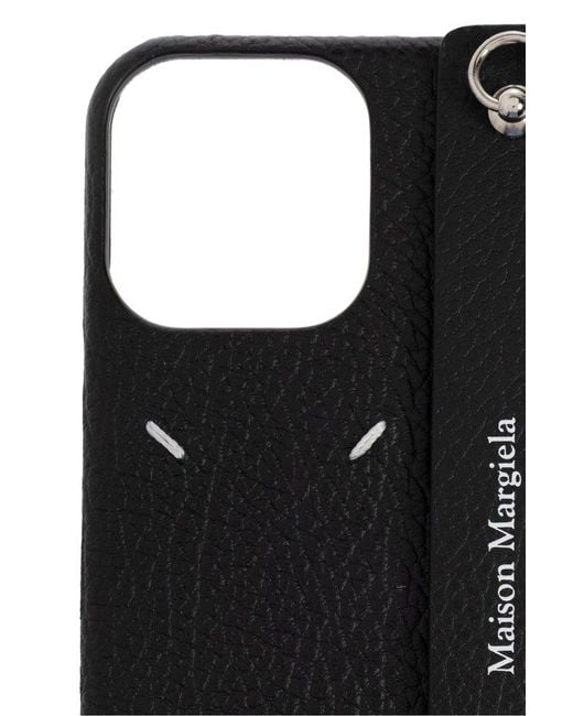 【特価！関税送料込】マルジェラ フラットハンドル付き iphone16 Maison Margiela Case For Iphone 16 Pro Max in Black | Lyst