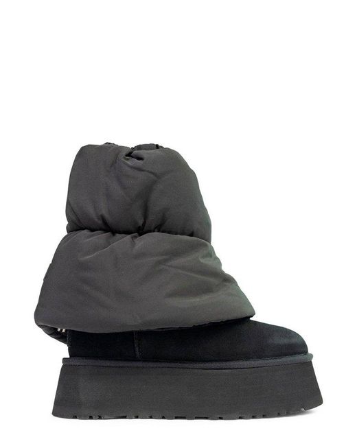 Ugg Black Classic Mini Dipper Puffer Boots