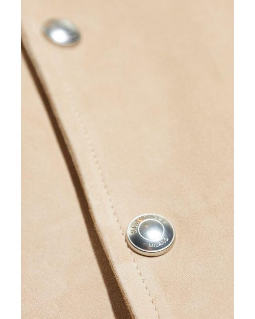Eleventy Natural Varsity Style Bomber Jacket for men
