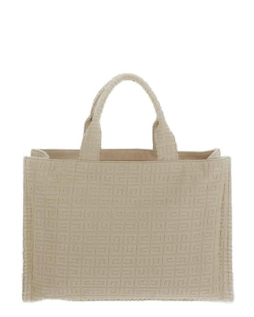 Givenchy Natural Signature 4G Motif Open-Top Tote Bag for men