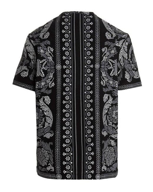 Versace All-over Print T-shirt in Black for Men