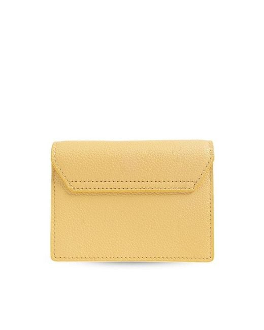 MCM Yellow Strapped Wallet,